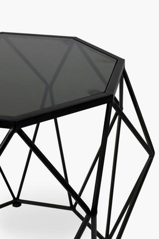 Geometric Wire Side Table