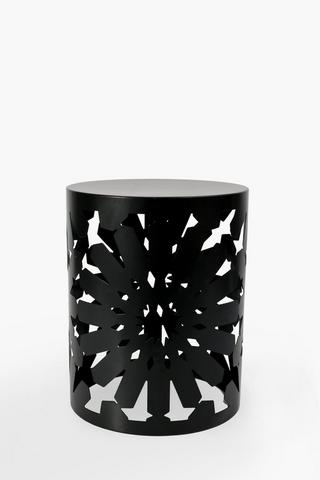 Metal Cut Out Side Table