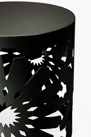 Metal Cut Out Side Table