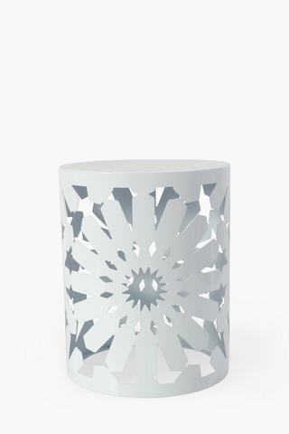 Metal Cut Out Side Table