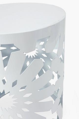 Metal Cut Out Side Table