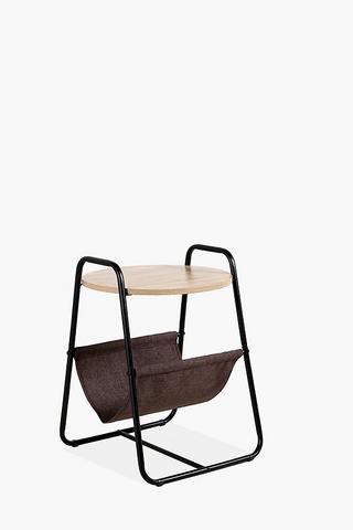 Pop Mod Side Table With Magazine Holder
