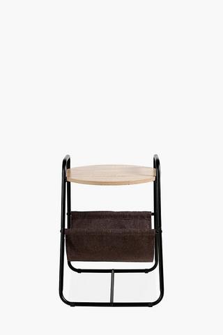 Pop Mod Side Table With Magazine Holder