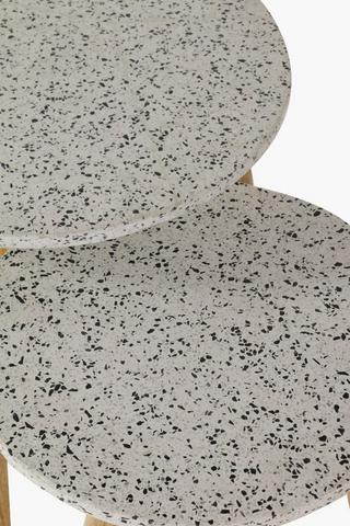 Terazzo Nested Side Table Set