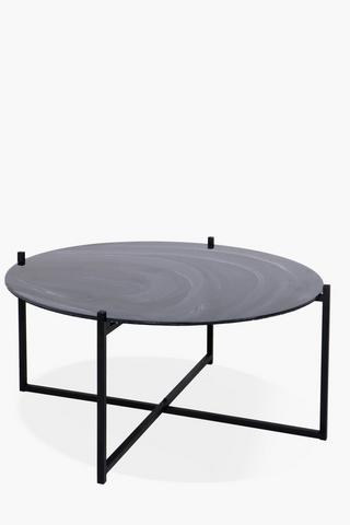 Malachite Glass Coffee Table