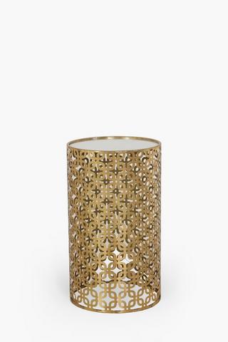 Metallic Drum Nested Side Tables