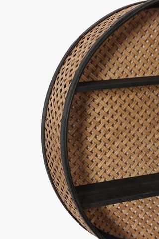 Rattan Round Shelf