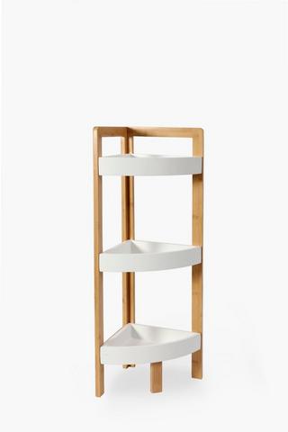 Bamboo Corner Bathroom Cabinet