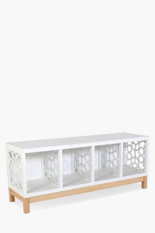 Carved Bathroom Shelf, Low