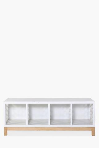 Carved Bathroom Shelf, Low