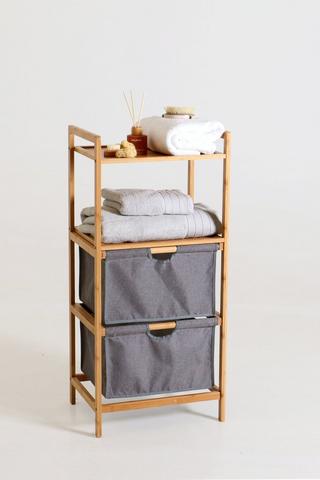 Bamboo Laundry Shelves