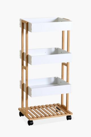 Bamboo Bathroom Trolley