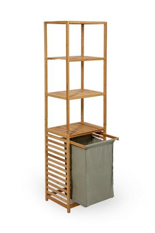 Bamboo Bathroom Laundry Shelf