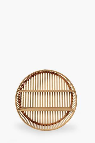 Rattan Round Shelf