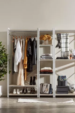 Urban Wardrobe Shelf Unit, 45x45x180 cm