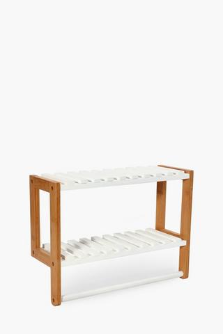 Bathroom Bamboo Wall Shelf