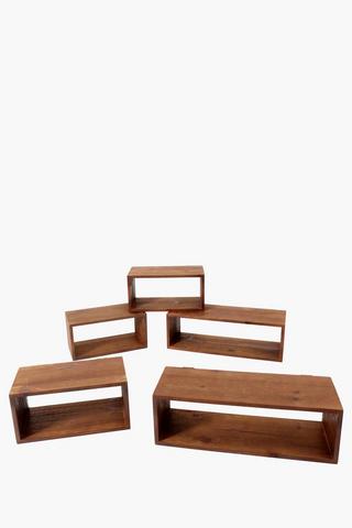 Mod 5 Piece Wall Shelf Set