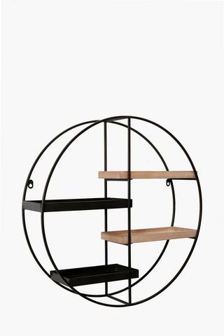 Alexia Round Floating Shelf
