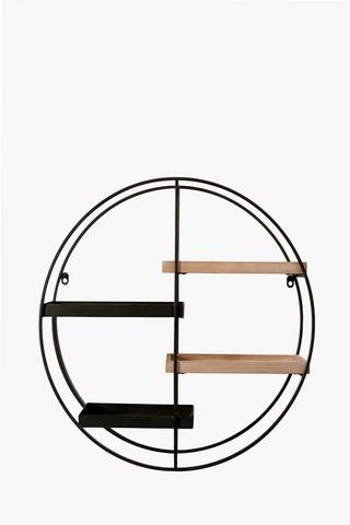 Alexia Round Floating Shelf