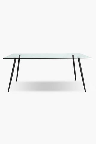 Metro Glass 6 Seater Dining Table