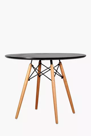 Retro Round Dining Table, 120x72 cm.