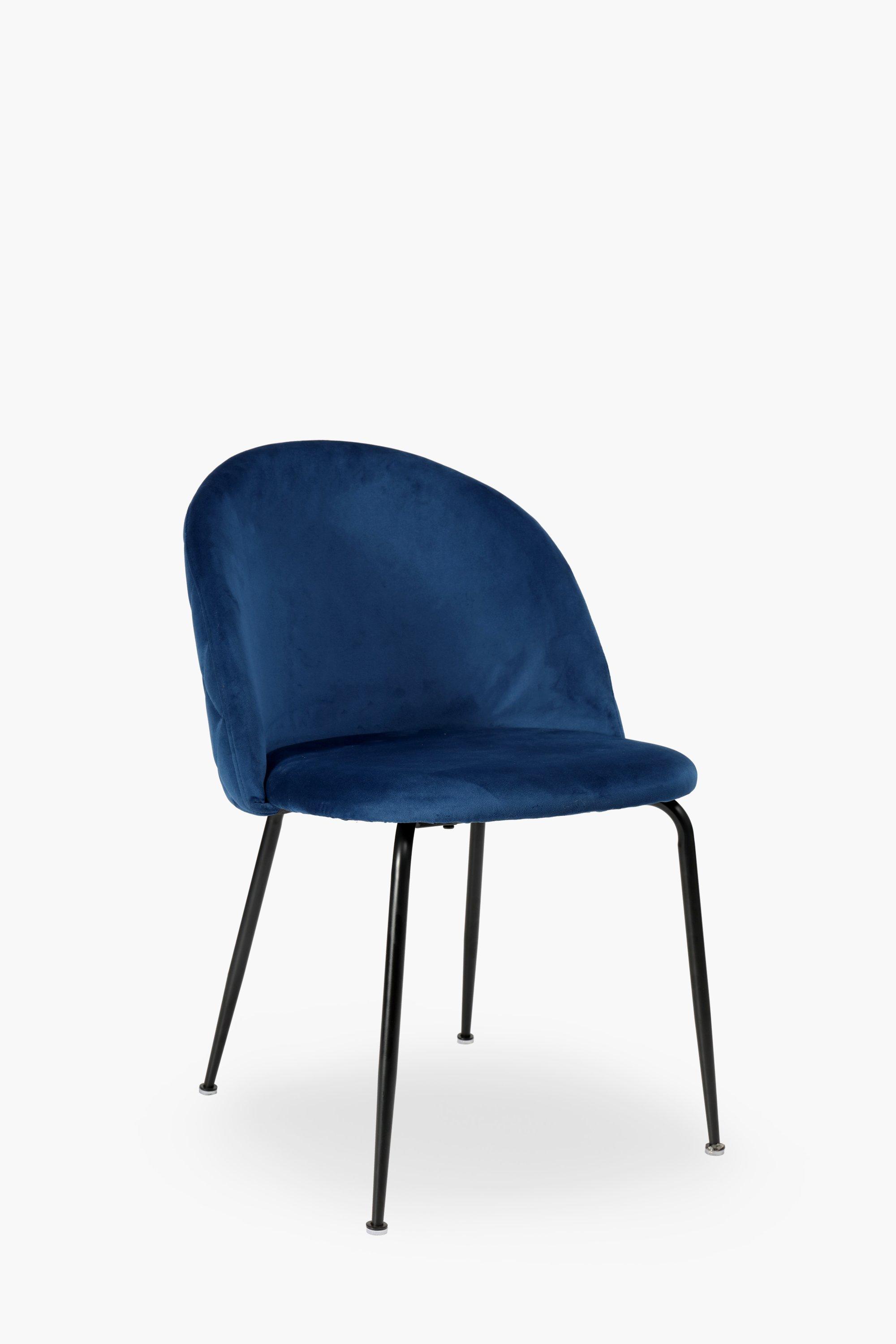 Round Back Quilted Velvet Chair