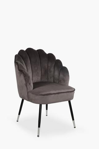 Scallop Velvet Dining Chair