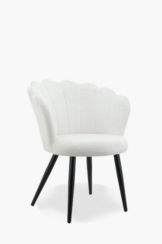 Scallop Velvet Dining Chair