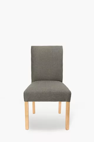Straight Back Upholstered Chair