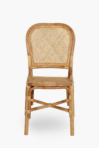 Round Back Rattan Chair
