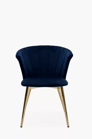 Fan Velvet Chair
