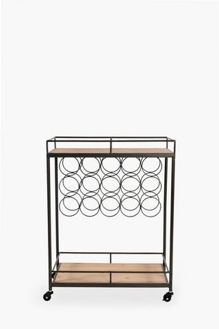 Sawyer Wine Rack Trolley