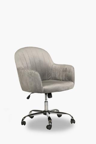 Regency Velvet Office Chair