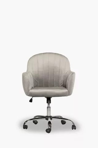 Regency Velvet Office Chair