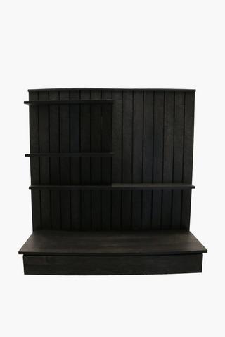 Slatted Wall Mount Office Desk