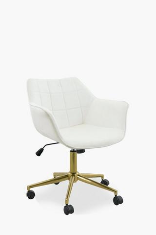 Block Quilted Office Chair