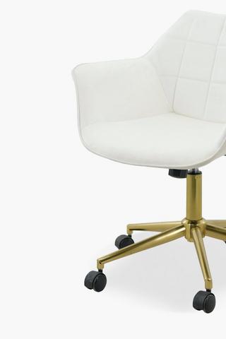 Block Quilted Office Chair