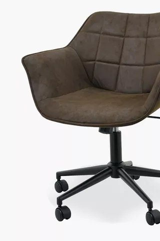 Block Quilted Office Chair