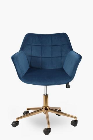 Velvet Upholstered Office Chair