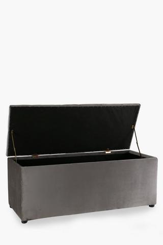 Regency Velvet Blanket Box