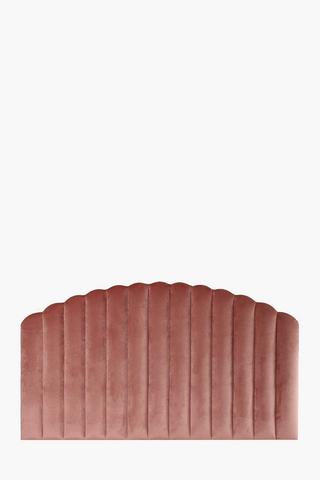 Scallop Velvet Queen Headboard
