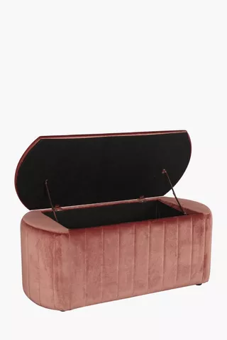 Scallop Velvet Blanket Box