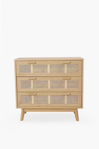 Rattan Dutch Weave 3 Drawer Unit