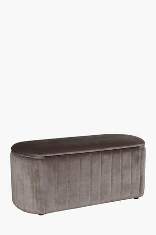 Scallop Velvet Blanket Box