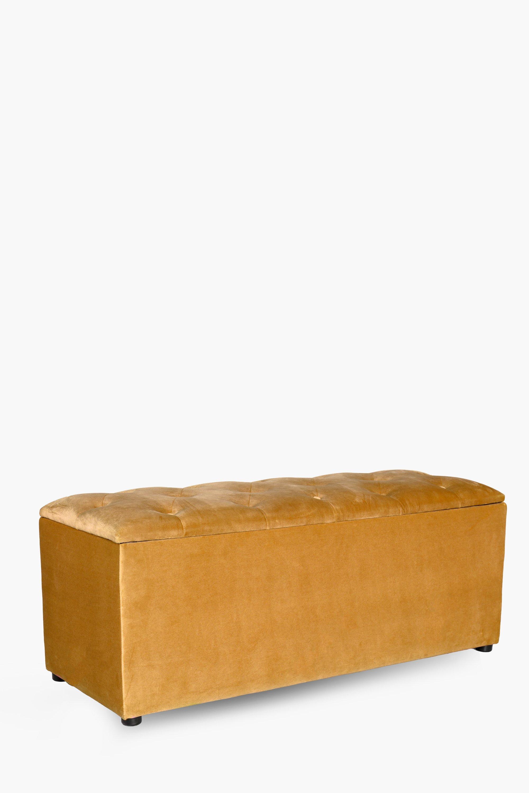 Regency Velvet Blanket Box