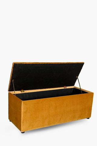 Regency Velvet Blanket Box
