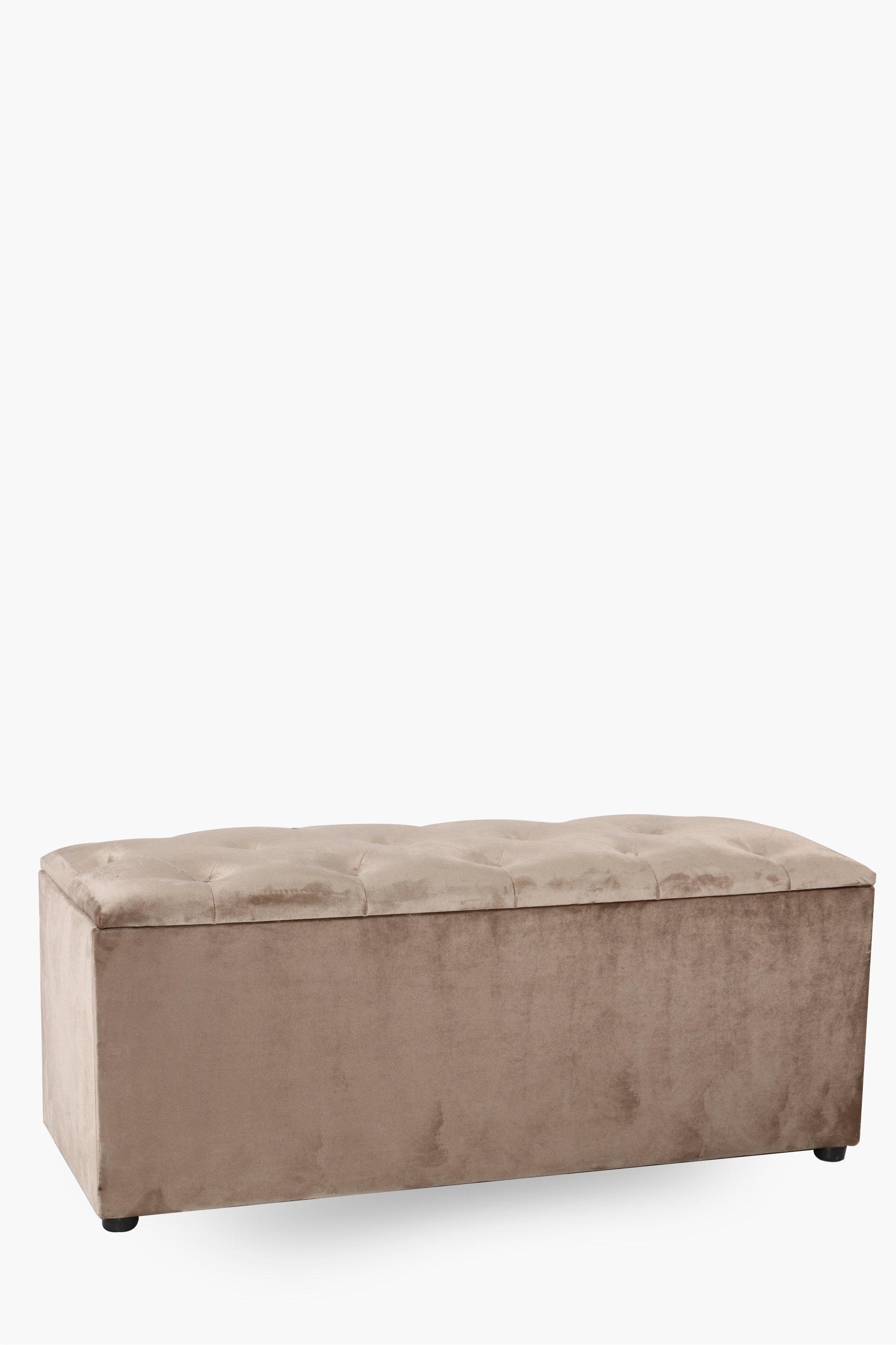 Regency Velvet Blanket Box