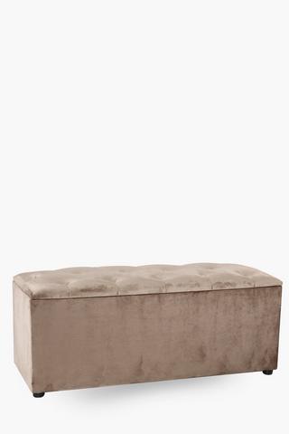 Regency Velvet Blanket Box