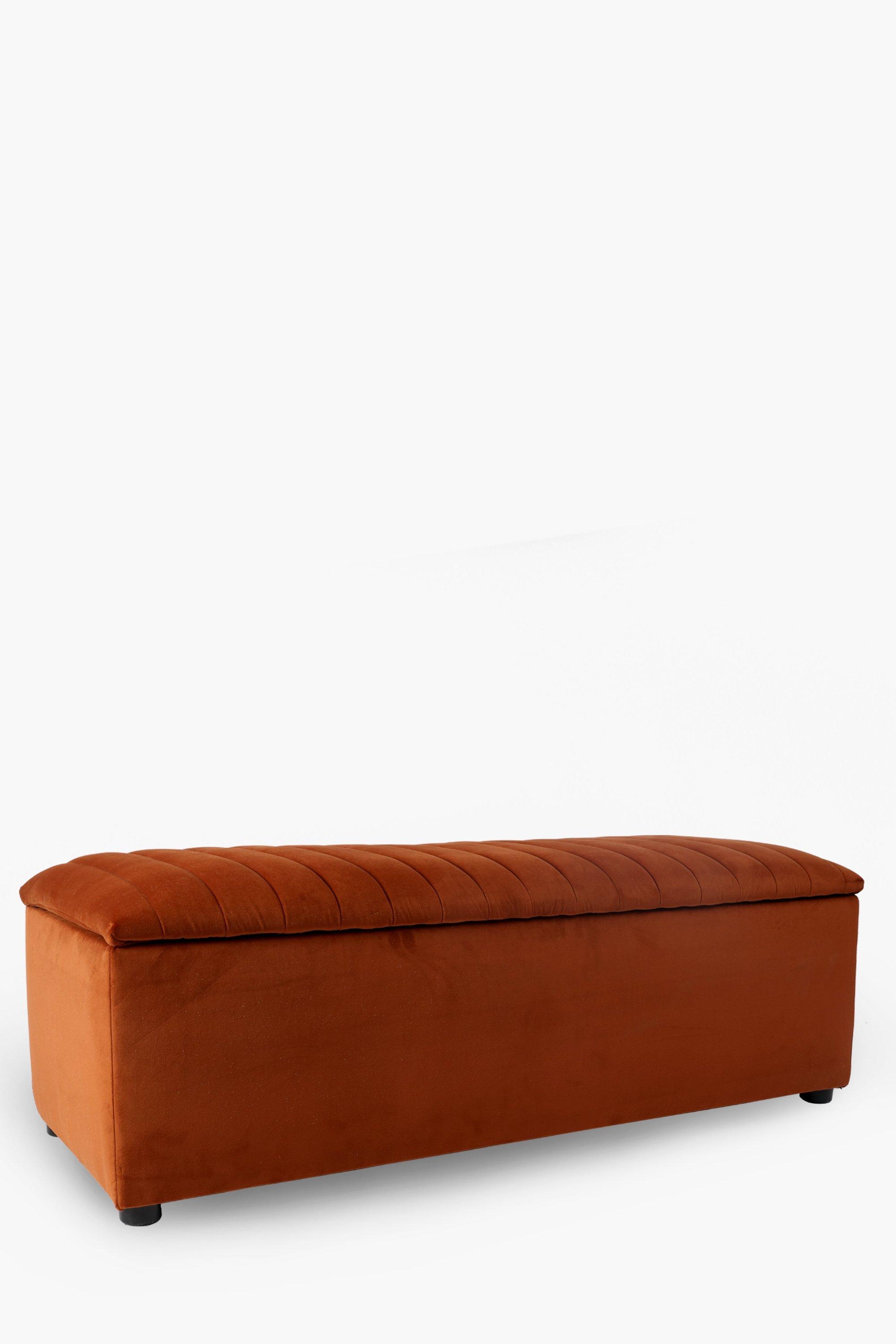 Bordeaux Velvet Blanket Box