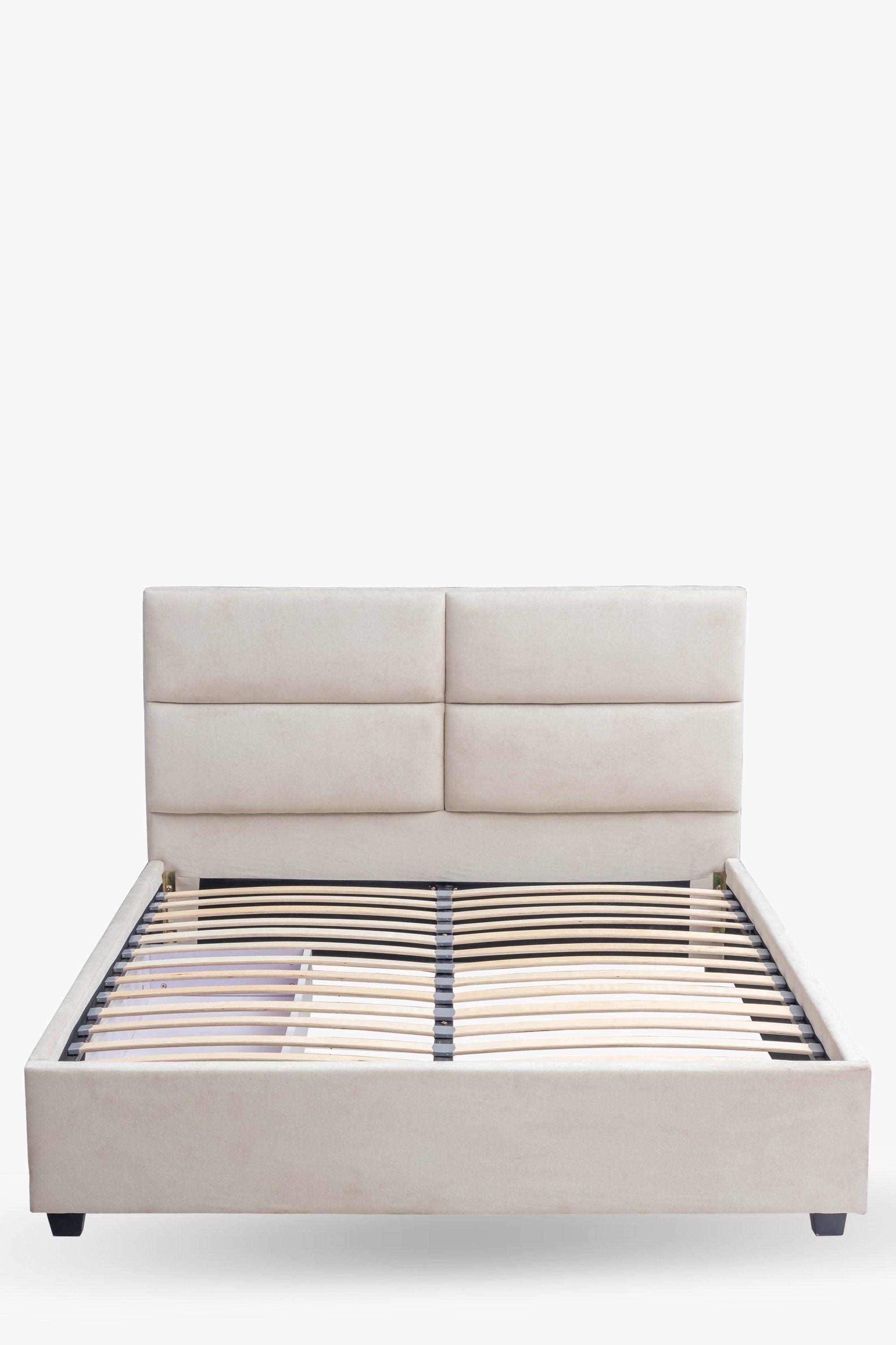 Upholstered Queen Bed With Storage Box